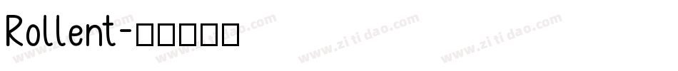 Rollent字体转换