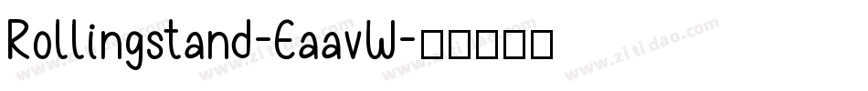 Rollingstand-EaavW字体转换