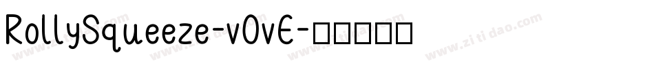 RollySqueeze-v0vE字体转换