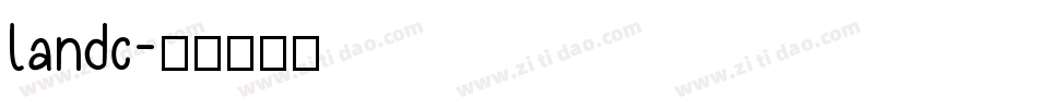 landc字体转换