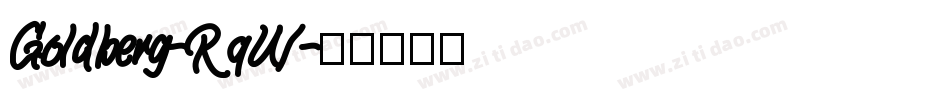 Goldberg-RqW字体转换