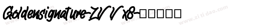 Goldensignature-ZVVx8字体转换