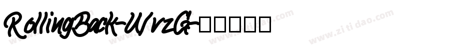 RollingBack-WvzG字体转换