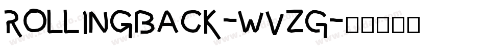 RollingBack-WvzG字体转换