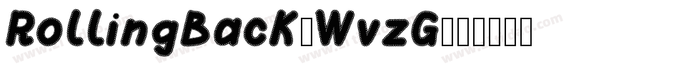 RollingBack-WvzG字体转换