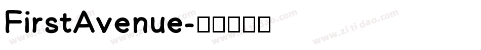 FirstAvenue字体转换