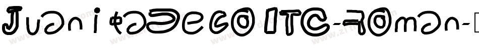 JuanitaDecoITC-Roman字体转换