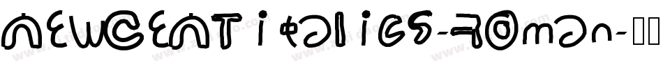 NEWCENTitalics-Roman字体转换