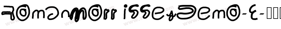 RomanMorrisseyDemo-E字体转换