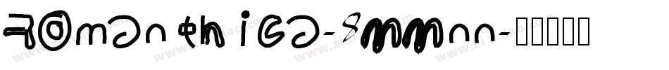 Romanthica-8MMnn字体转换