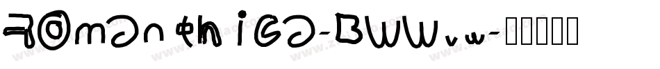 Romanthica-BWWvw字体转换