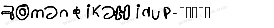 RomantikaHidup字体转换