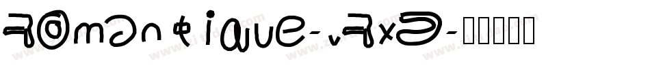 Romantique-vRxD字体转换