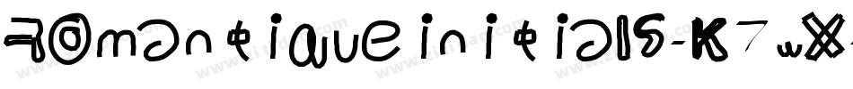 Romantiqueinitials-K7wX字体转换