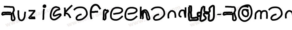 RuzickaFreehandLH-Roman字体转换