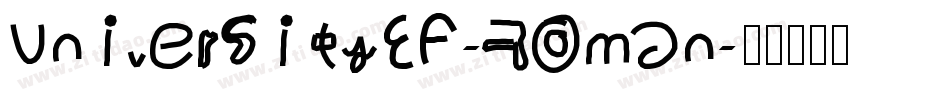 UniversityEF-Roman字体转换