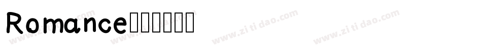 Romance字体转换