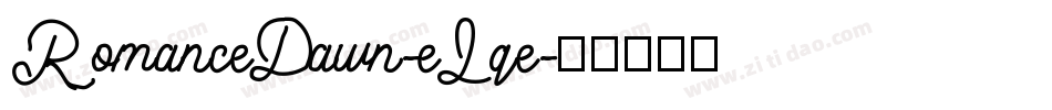 RomanceDawn-eLqe字体转换