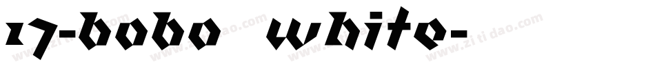 17-bobo_white字体转换