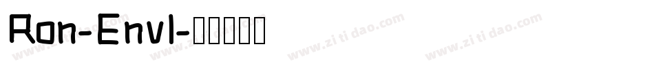 Ron-Envl字体转换