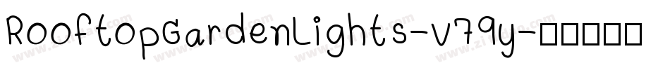 RooftopGardenLights-v79y字体转换