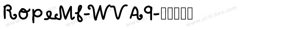 RopeMf-WVA9字体转换