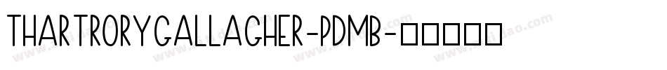 ThartRoryGallagher-PdmB字体转换