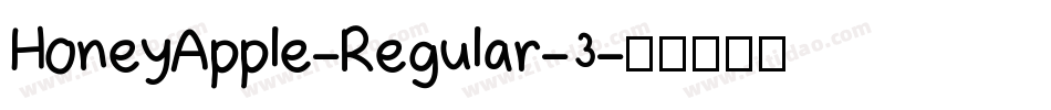 HoneyApple-Regular-3字体转换