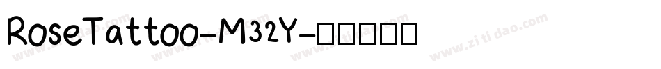 RoseTattoo-M32Y字体转换