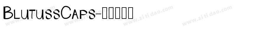 BlutussCaps字体转换