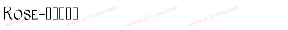 Rose字体转换