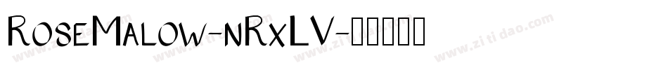 RoseMalow-nRxLV字体转换