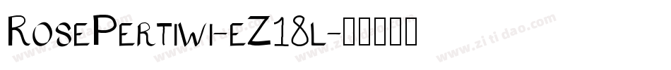 RosePertiwi-eZ18l字体转换