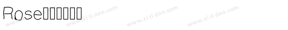 Rose字体转换