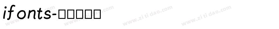 ifonts字体转换
