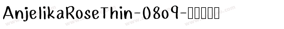 AnjelikaRoseThin-08o9字体转换