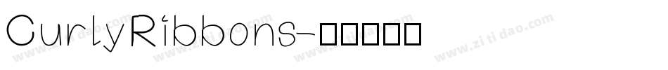 CurlyRibbons字体转换