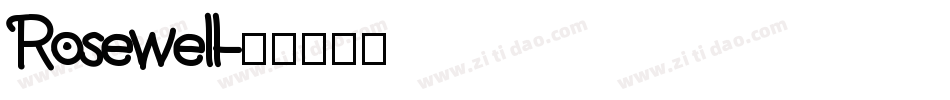Rosewell字体转换