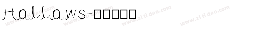 Hollows字体转换