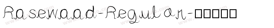 Rosewood-Regular字体转换