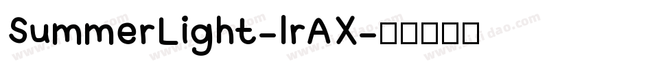 SummerLight-lrAX字体转换