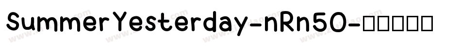 SummerYesterday-nRn5O字体转换