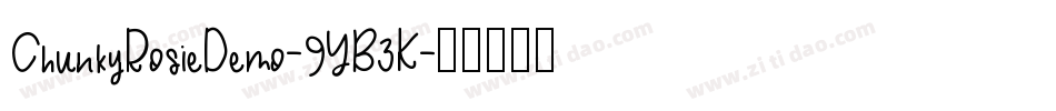 ChunkyRosieDemo-9YB3K字体转换