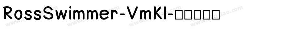 RossSwimmer-VmKl字体转换