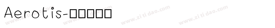 Aerotis字体转换