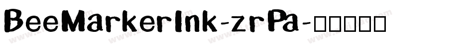 BeeMarkerInk-zrPa字体转换
