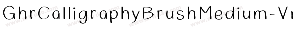 GhrCalligraphyBrushMedium-Vn3x字体转换