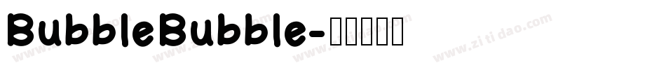BubbleBubble字体转换