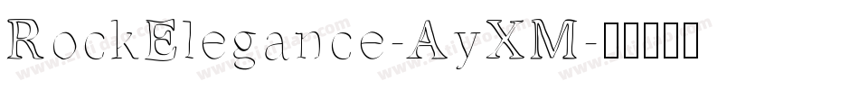 RockElegance-AyXM字体转换