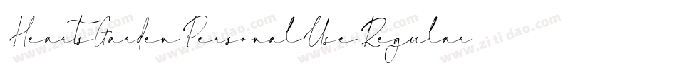 HeartsGardenPersonalUseRegular-Lgp4字体转换